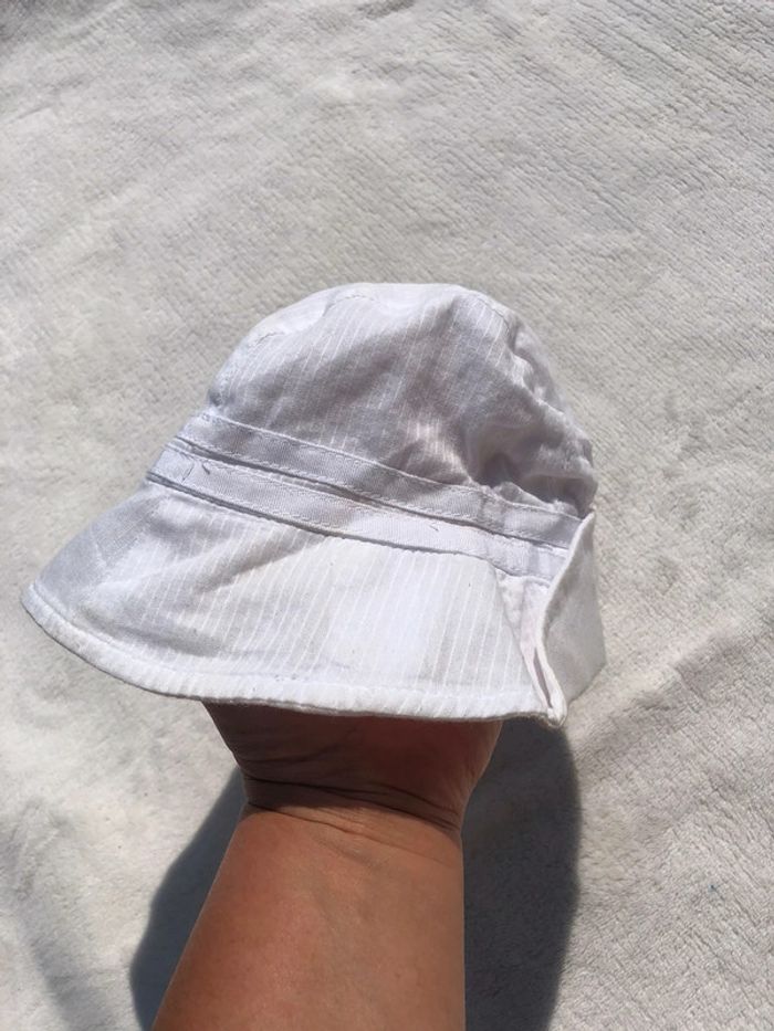 Bob chapeau soleil blanc 45 cm - photo numéro 4