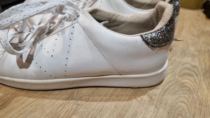 Baskets sneakers cuir blanc Victoria 35