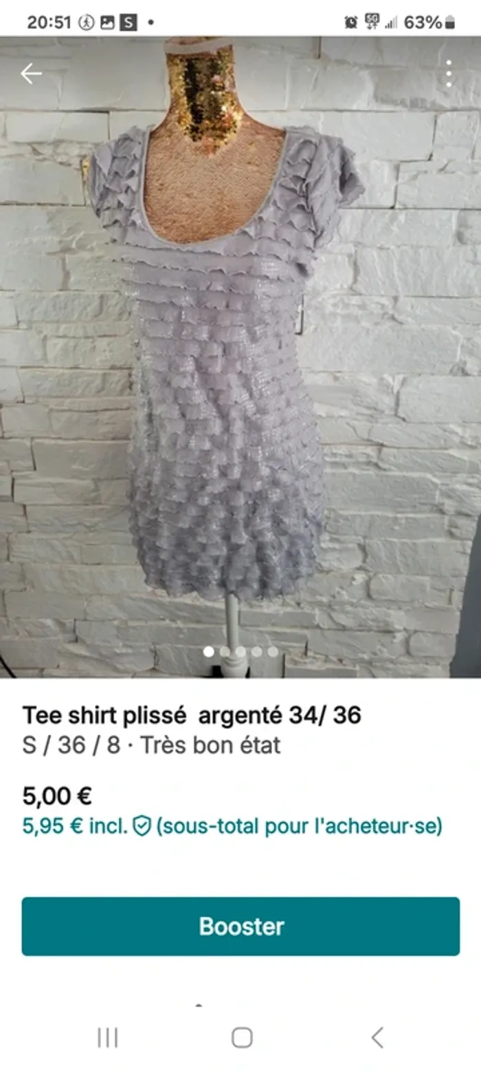 Top très chic gris 38 - photo numéro 4