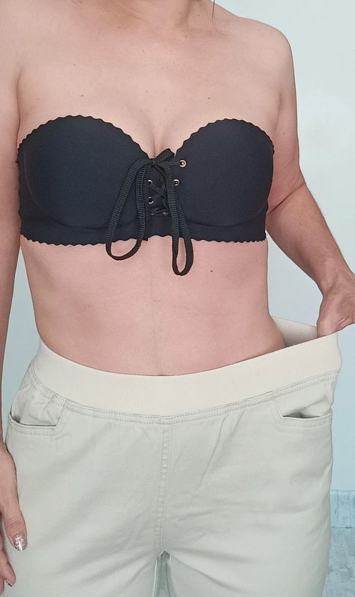 Pantalon casual beige basique intemporel T 40 - photo numéro 8