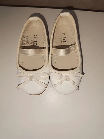 🌟 Ballerines enfant 21 blanche TBE 🌟