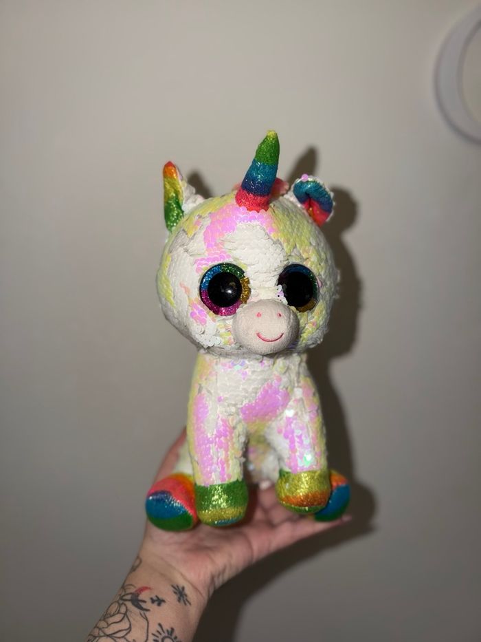 Peluche licorne sequin - photo numéro 4
