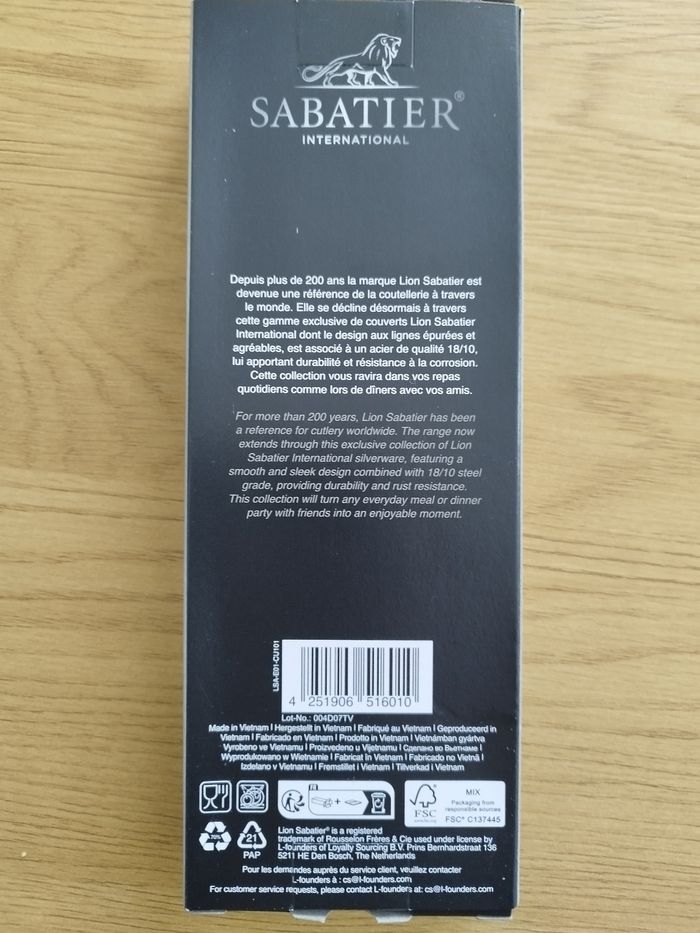 Set de couverts 3 pièces sabatier - photo numéro 2