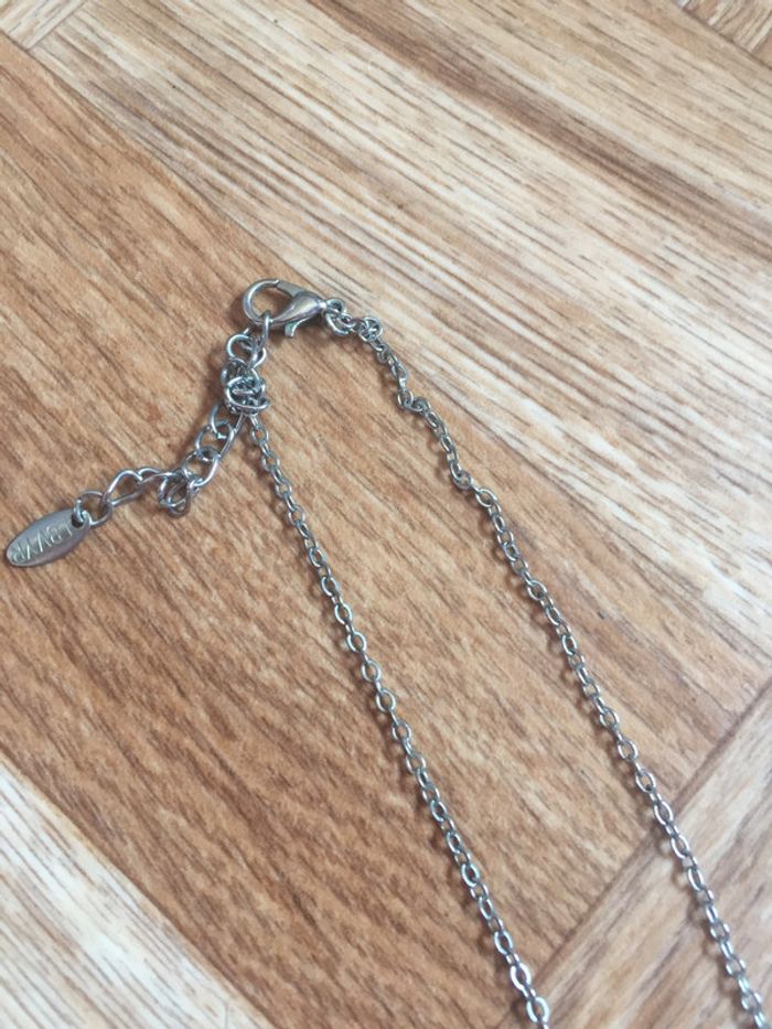 Collier argenté avec boule - photo numéro 2