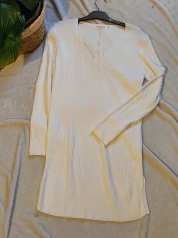 Pull long taille unique