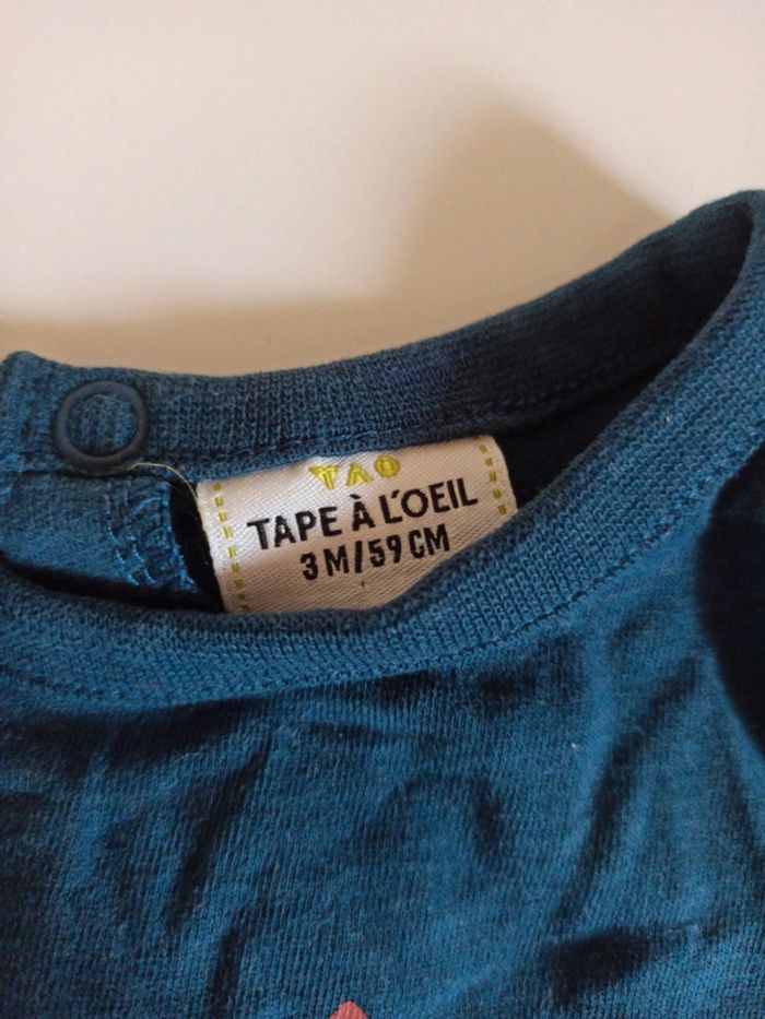 T-shirt manche longue 3 mois - photo numéro 3