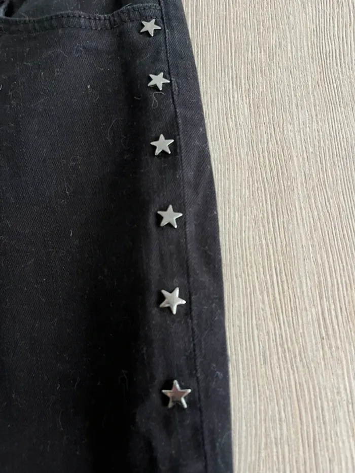 🌟 jean claudie pierlot noir – étoiles argentées - T38 🌟 - photo numéro 2