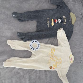 Lot pyjama bébé garçons ou mixte  disney 3 mois