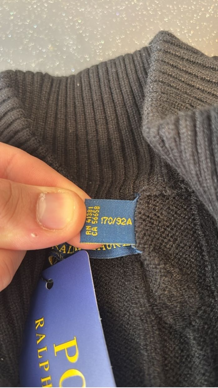 Pull à zip Ralph Lauren taille L - photo numéro 4