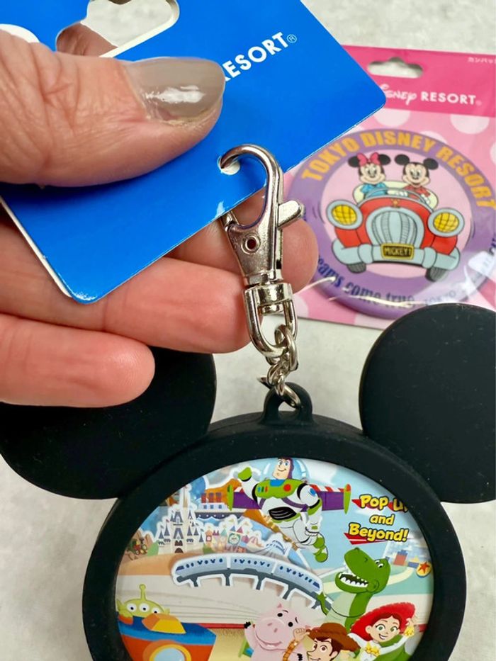 Porte clé porte badge tête de Mickey Tokyo Disneyland import Japon - photo numéro 9