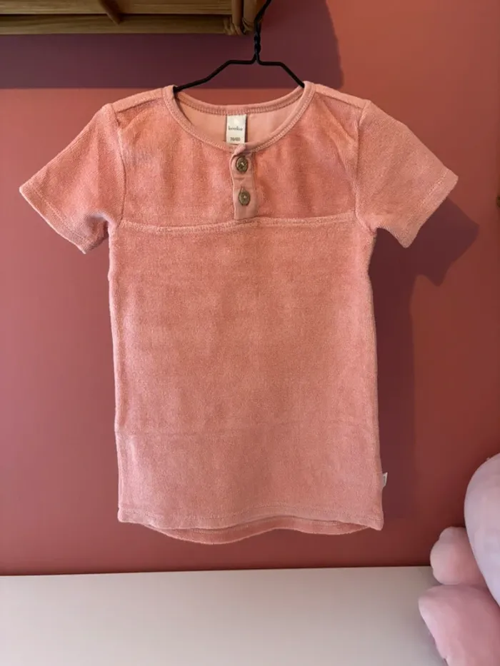 Robe en éponge rose koeka 74/80