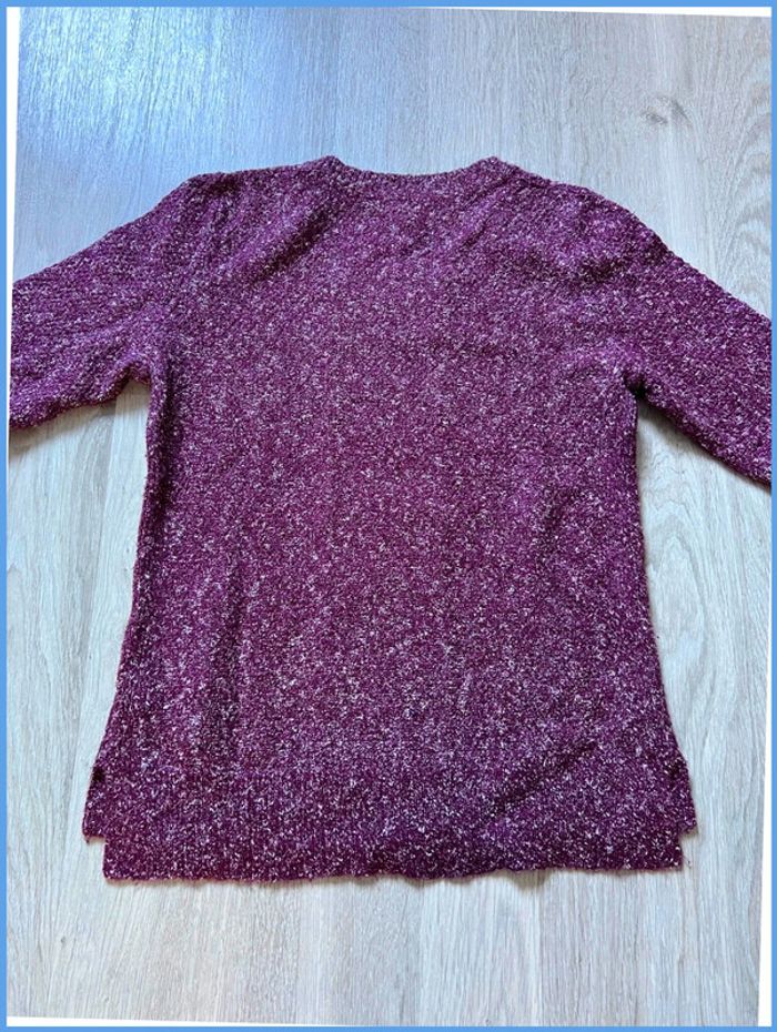 Pull torsadé Femme L.L. Bean Bordeaux Taille M - photo numéro 3