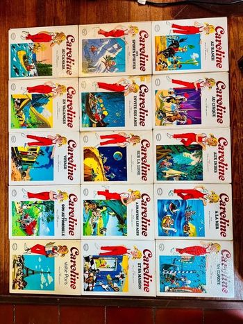 Lot exceptionnel intégrale livres Caroline anciens Grands Albums Hachette blancs Pierre Probst