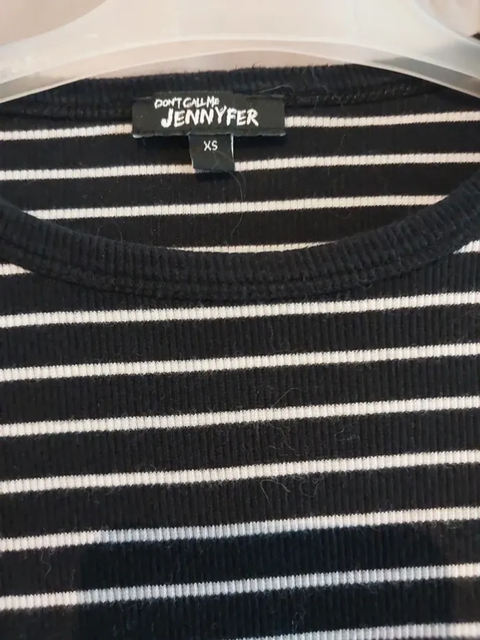 Tee shirt rayé jennyfer xs - photo numéro 2