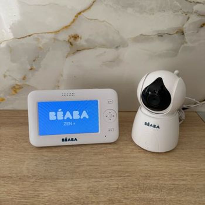 Babyphone Béaba Zen+ vendu dans sa boîte d’origine avec deux chargeurs d’origine. Très bon état, peu servi. - photo numéro 4