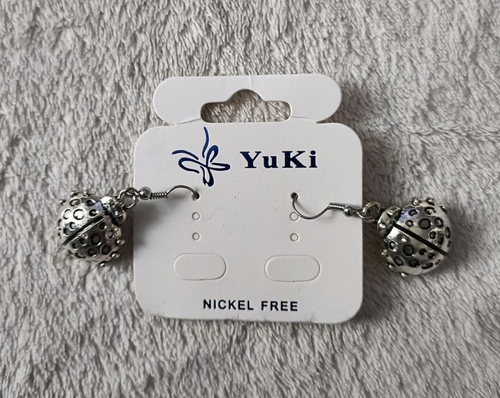 Boucles d'oreilles coccinelles yuki - photo numéro 2