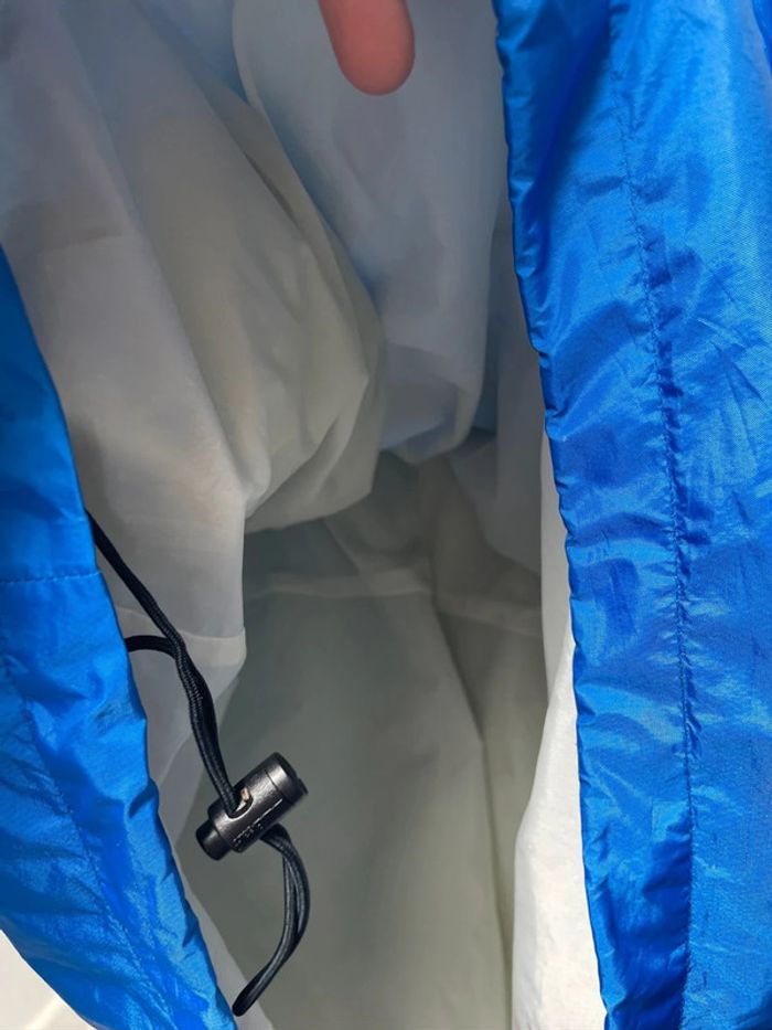 Men’s Vintage L.L. Bean Bright Blue Anorak Poncho Windbreaker Jacket Size L - photo numéro 13