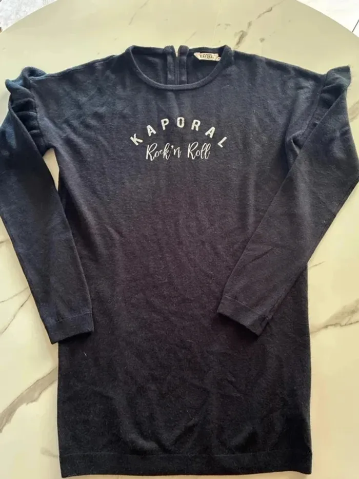 Pull long noir femme Kaporal Jeans – Taille 16 ans / S