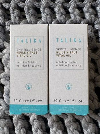 Lot de 2 huiles visage Talika neuves avec emballage