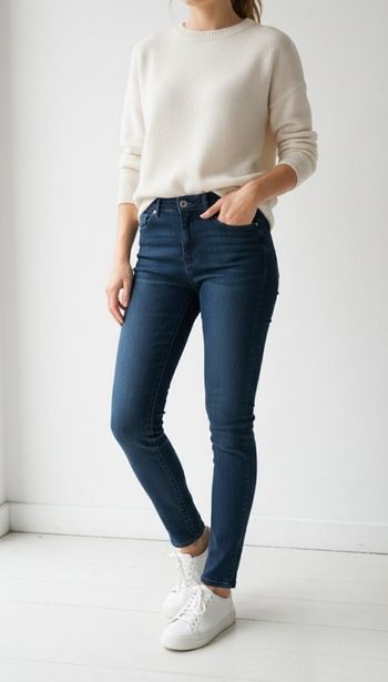 Jean slim Camaïeu bleu brut - Taille 36