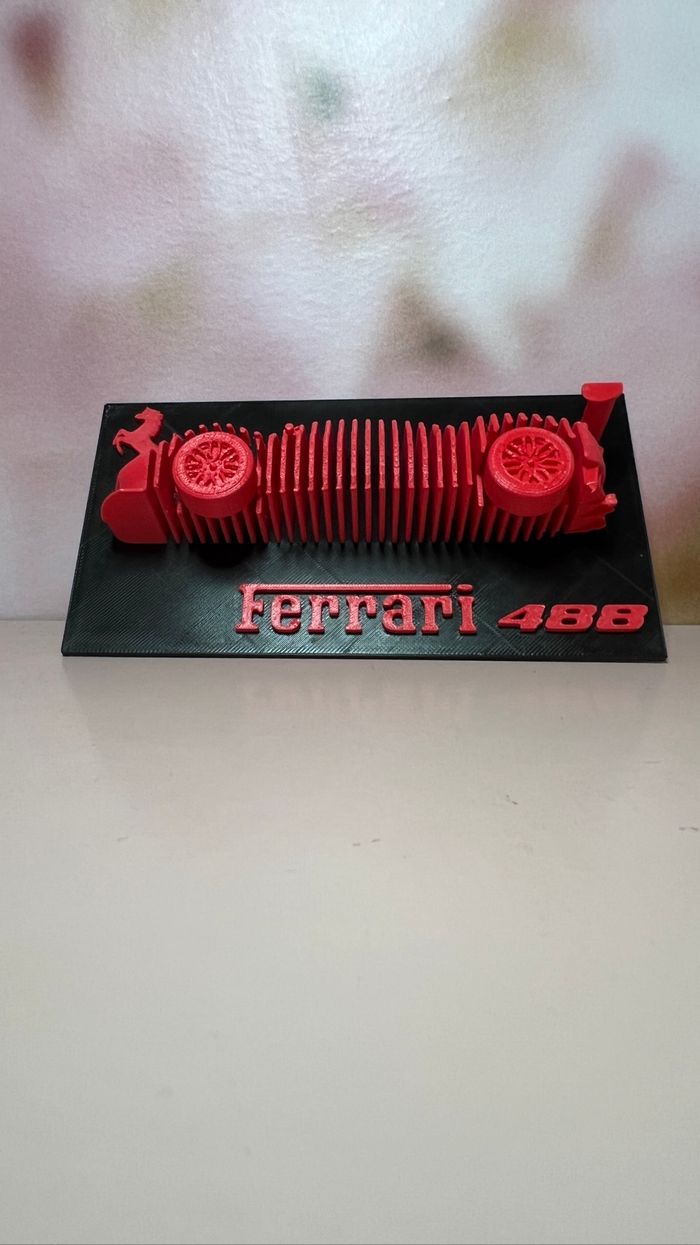 Sculpture en couches Ferrari 488 - photo numéro 2