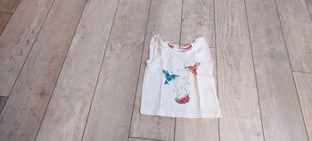 Débardeur blanc colibris Mes petits cailloux T12M