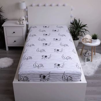 Drap housse 1 personne - Dalmatien