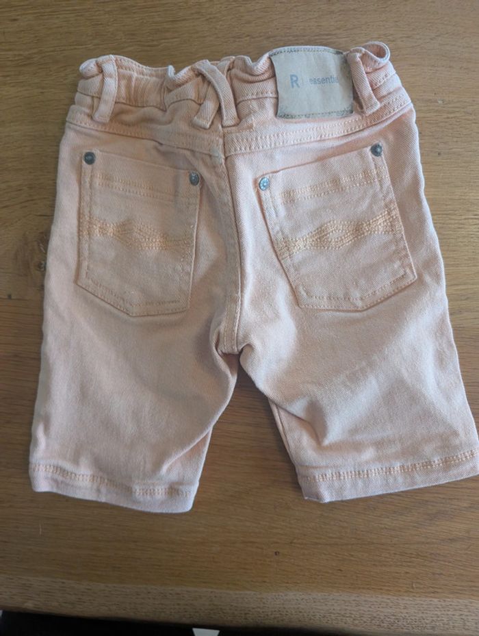 Short en jean saumon 4 ans garçon - photo numéro 3