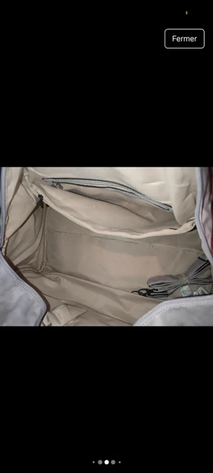 Sac de voyage neuf couleur parme - photo numéro 6