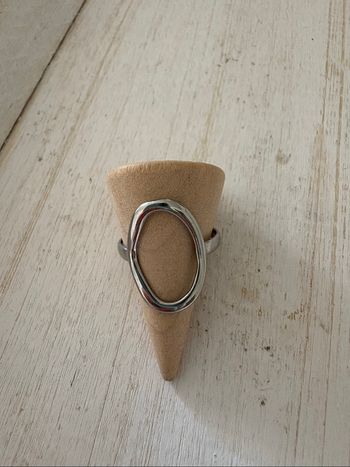 Bague argentée acier inoxydable