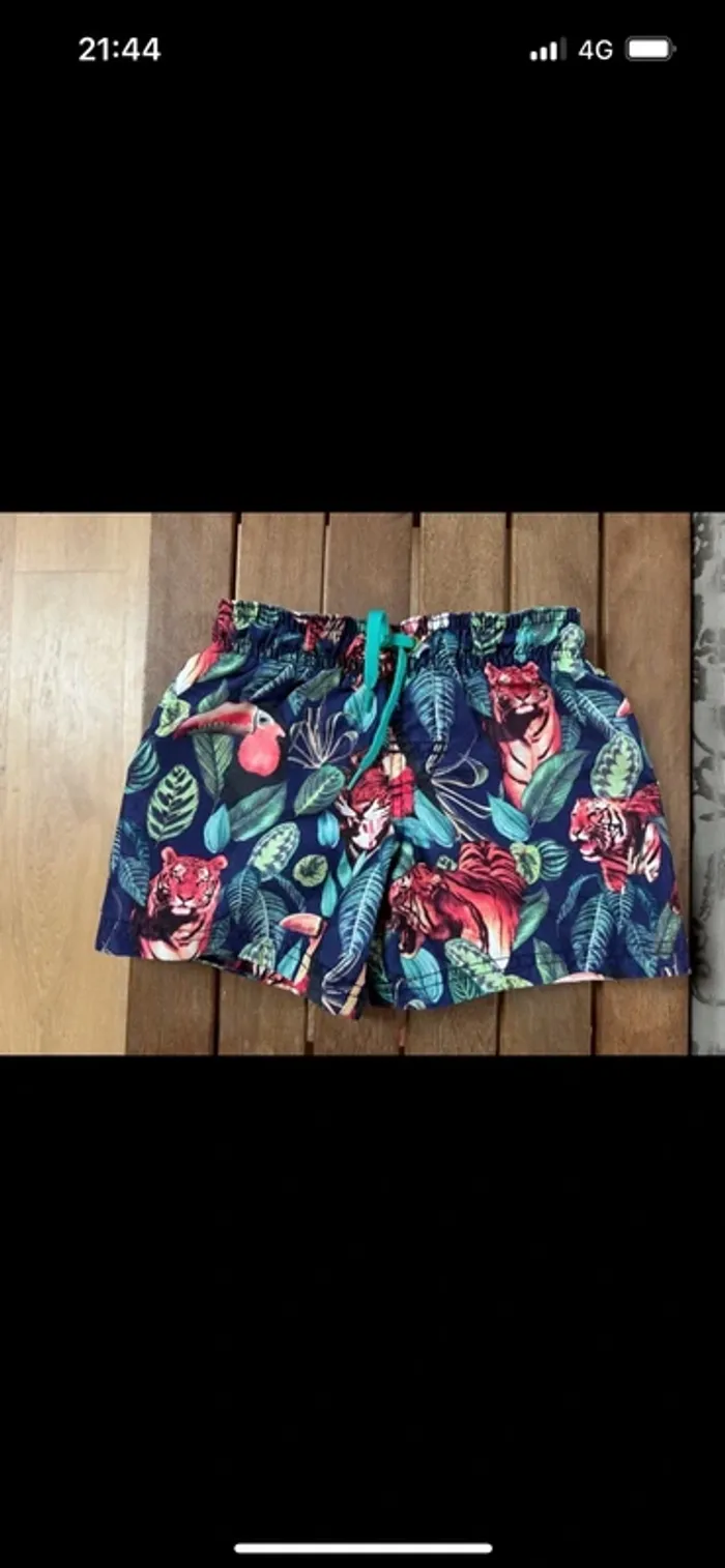 Short de Bain 4 ans garçon jungle