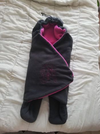 Couverture enveloppante polaire bébé fille pour poussette, cosy, ladeau