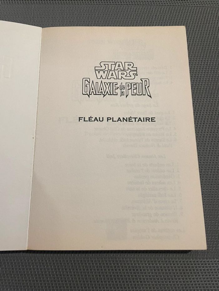 Livre Star wars Galaxie de La Peur Tome 3 Fléau Planétaire Pocket - photo numéro 2