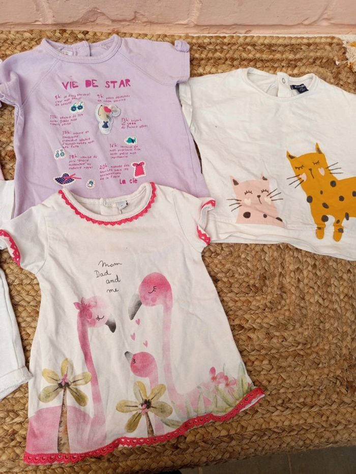 Lot de 5 t-shirt taille 6mois - photo numéro 3