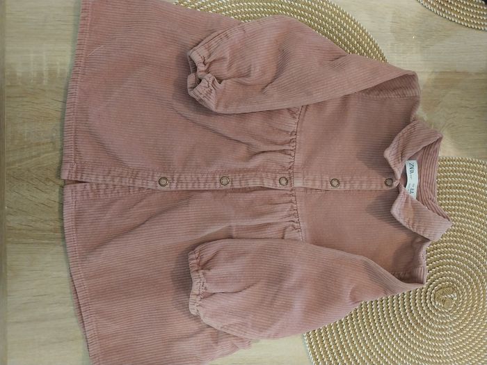 Robe en velours 2/3 +ans Zara