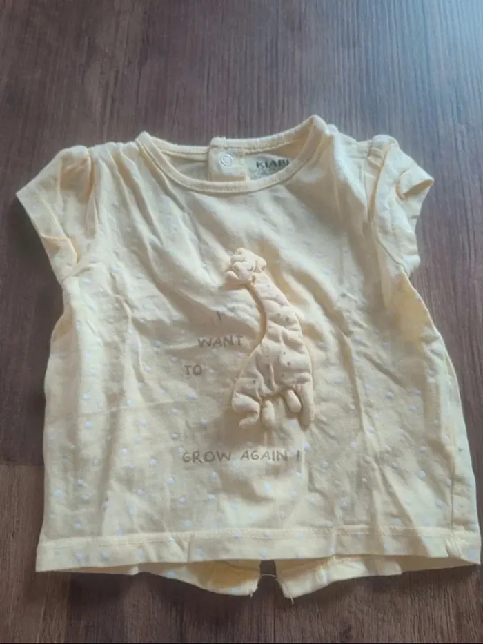 T shirt girafe 3 mois