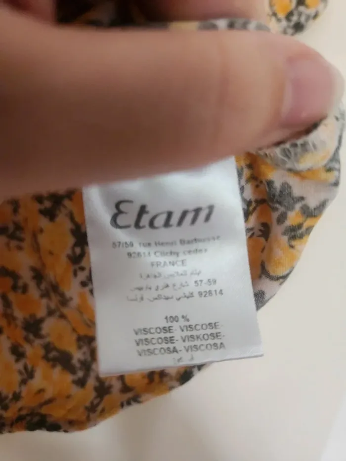 Adorable haut cache cœur fleuri taille 40 Etam - photo numéro 7