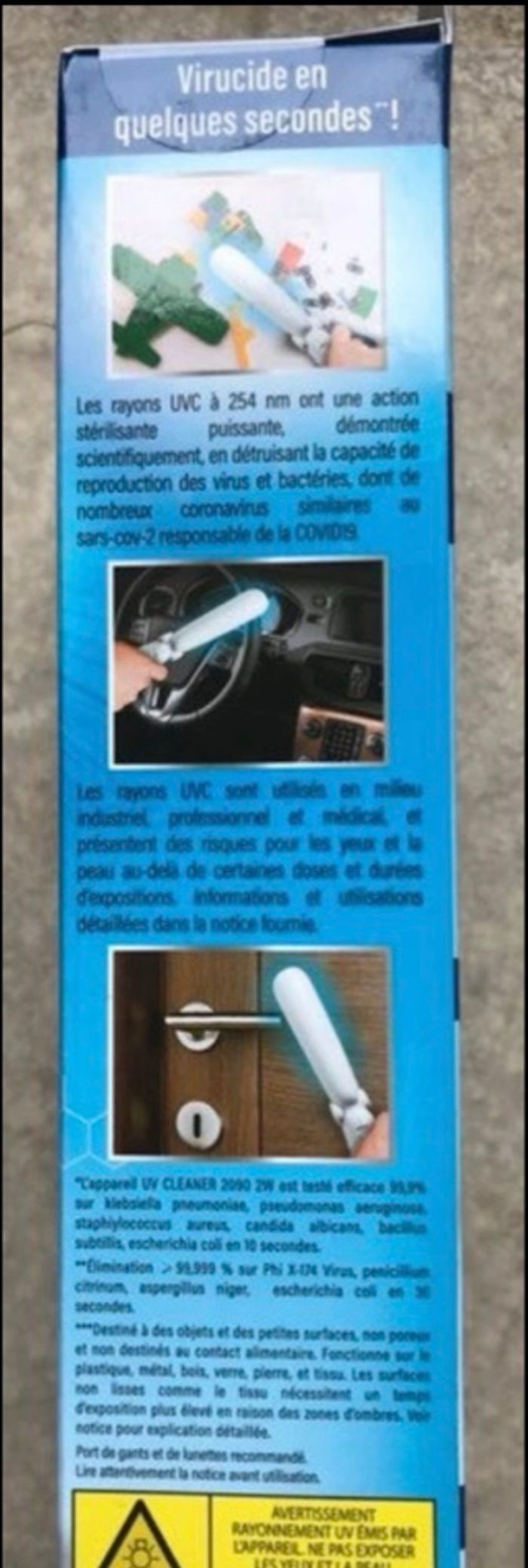 Lampe uv cleaner neuve virucide - photo numéro 2