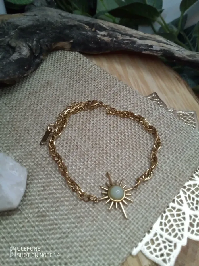 Bracelet étoile du Nord pierre amazonite - photo numéro 2