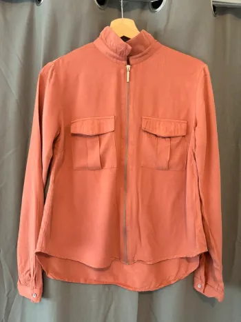 Veste Chemise à fermeture éclair Corail / orangé 36