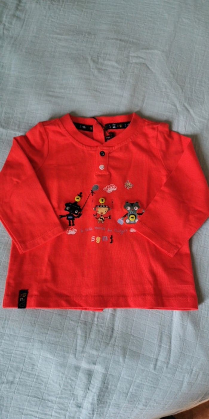 Tee shirt ml Sergent Major 6 mois - photo numéro 2