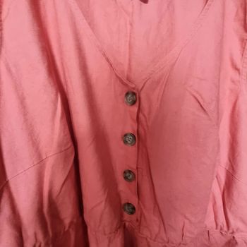 Robe longue en lin de bon prix collection en 50 jamais portee