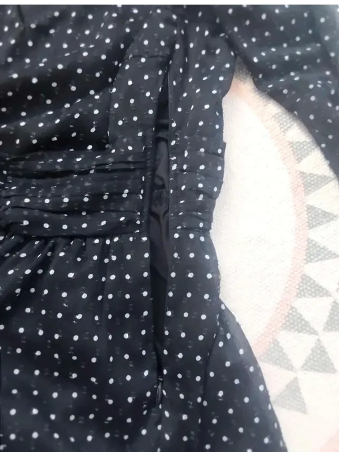 Blouse Noire pois blancs - H&M XS - Excellent état - photo numéro 9
