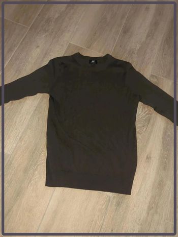 Pull H&M taille XS kaki pour Homme