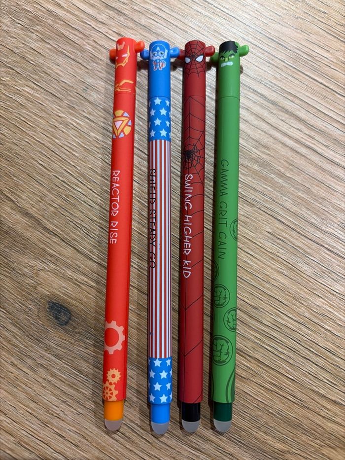 4 stylos encre effaçable Marvel - photo numéro 2