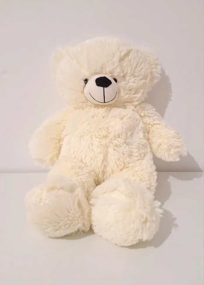 Peluche Ours Blanc 40 cm