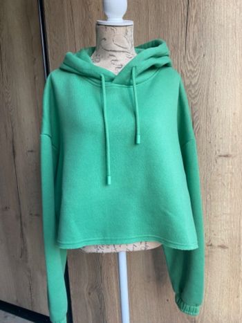 Sweat-shirt à capuche vert Pimkie