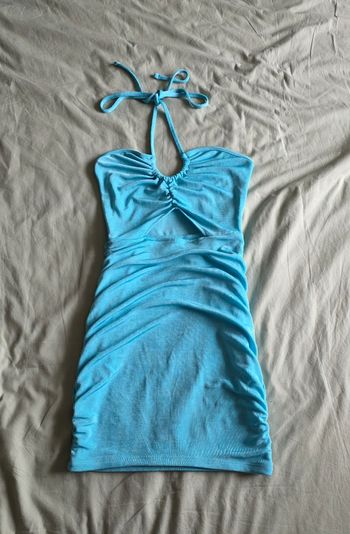 Primark Robe Courte Dos Nu Turquoise Très bon état S