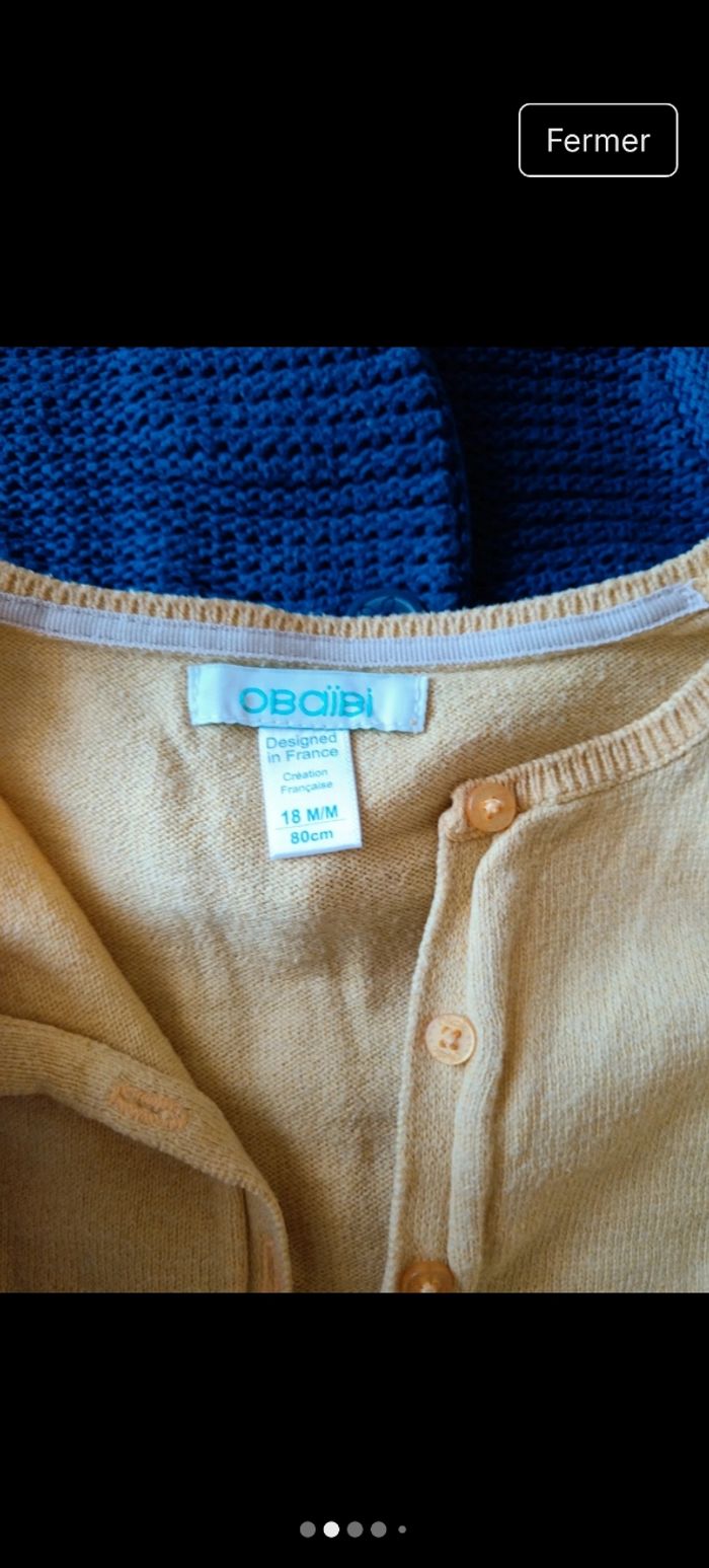 Lot de 4 gilets, 18 mois - photo numéro 2