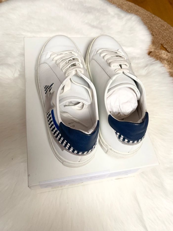 Superbe Basket en Cuir blanche | Claudie Pierlot Paris - photo numéro 4